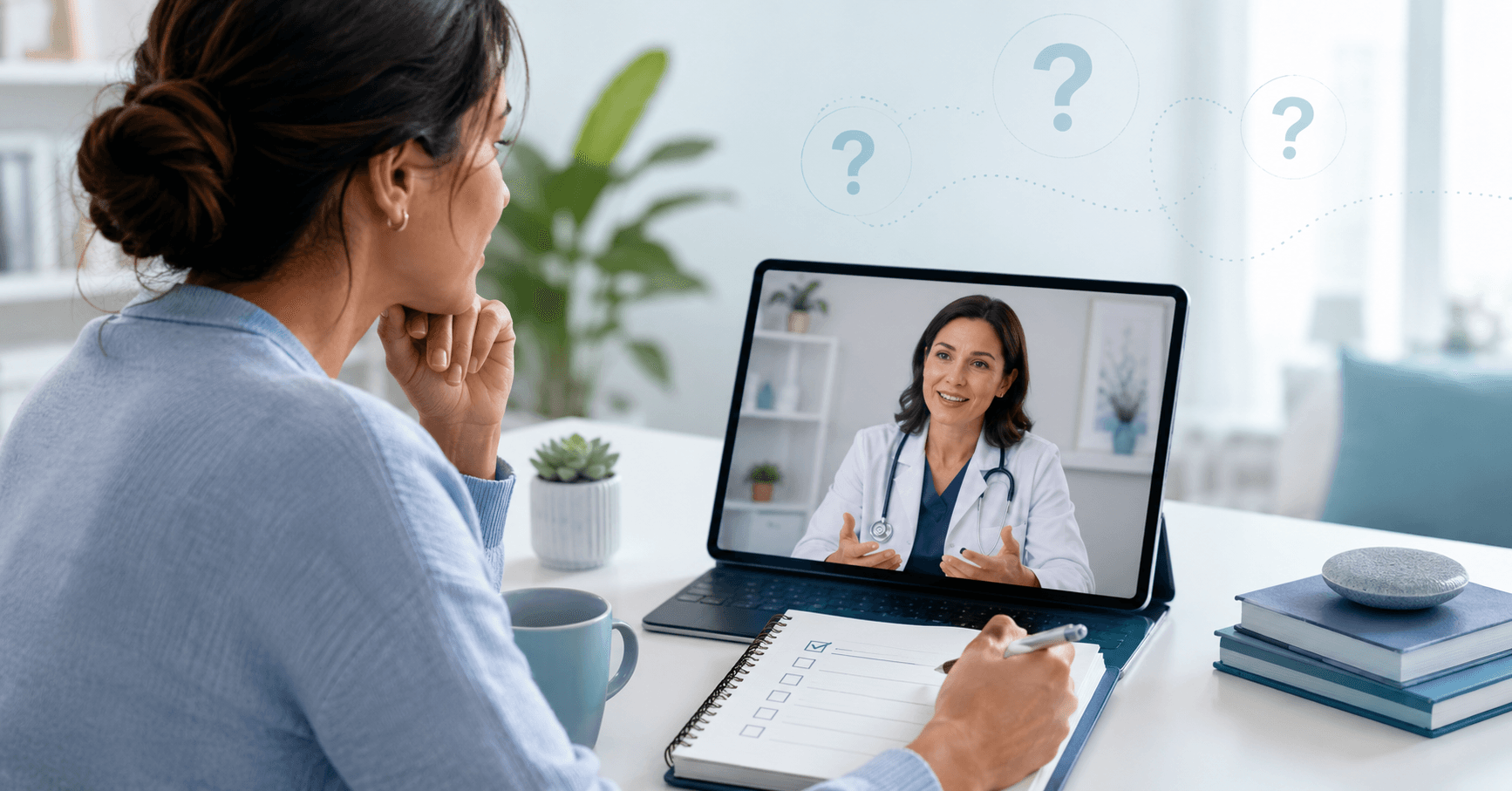 Checklist and notebook for preparing questions to ask an online GLP-1 provider